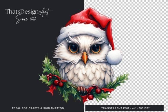 Download Cute Snow Owl Christmas Animal Clipart - Snow owl Collection