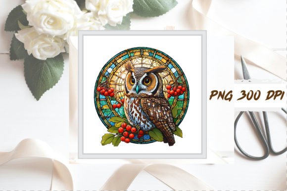 Download Stained Glass Owl Sublimation Clipart - Premium Resources