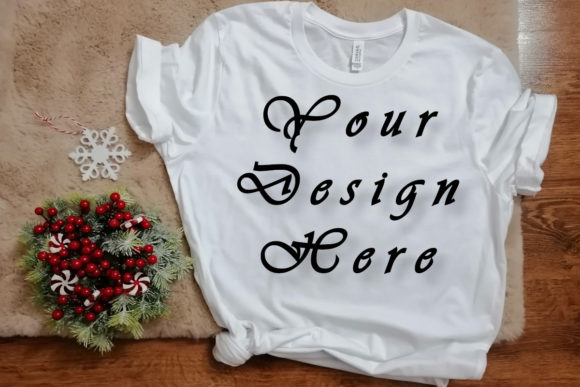 Download Mockups Christmas White T-shirt Picture - Picture Collection