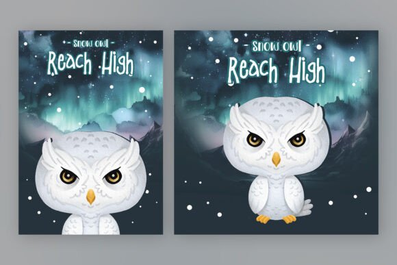 Download Nursery Decor, Snow Owl Poster - Snow owl Collection